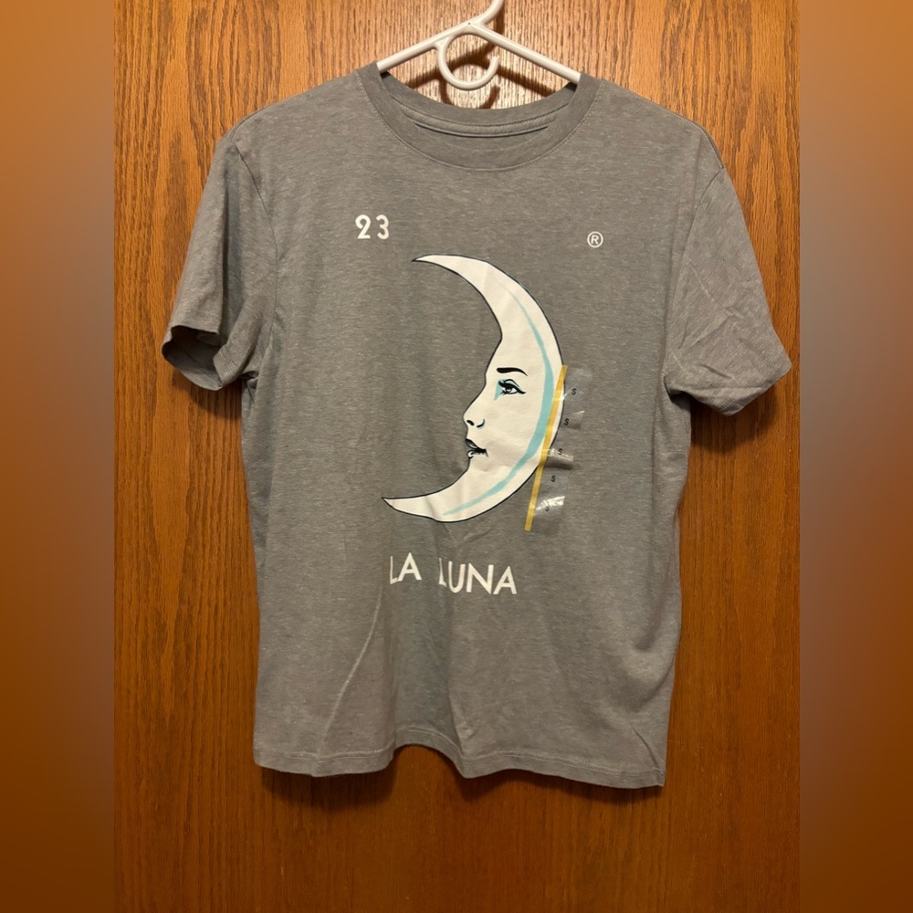 Loteria Don Clemente women’s la Luna graphic top size small